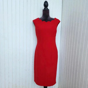 Elegant Red Sleeveless Dress